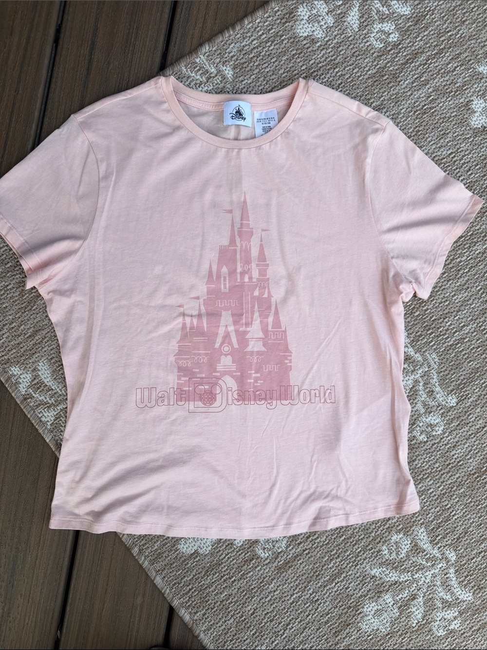 Disney Light Pink Castle Graphic Tee